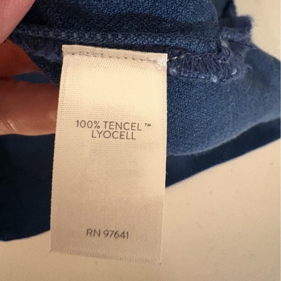 J. Jill PureJill Indigo Shift Dress Women’s Size M Tall Button Pockets 527 - Picture 10 of 10